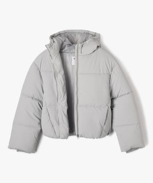 Parka courte à capuche finition mate fille vue2 - GEMO 4G FILLE - GEMO