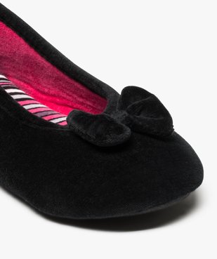 Chaussons ballerines en velours Isotoner vue6 - ISOTONER - GEMO