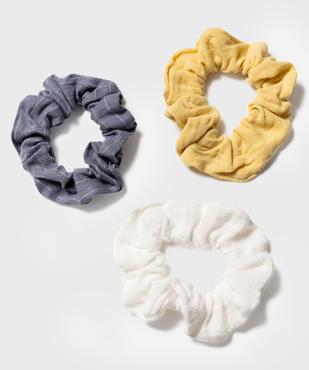 Chouchous pour les cheveux en gaze de coton (lot de 3) vue1 - GEMO (ACCESS) - GEMO