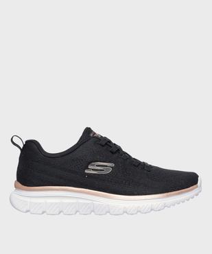 Baskets en mesh léger et pailleté femme - Skechers vue1 - SKECHERS - GEMO