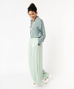 Chemise à manches longues en matière satinée femme vue5 - GEMO(FEMME PAP) - GEMO