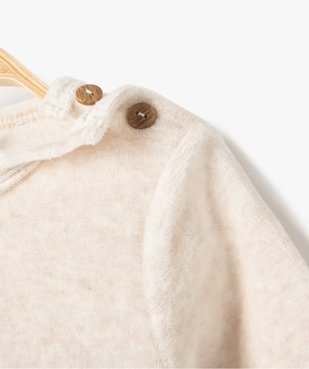 Pyjama bébé 2 pièces en velours imprimé zèbre - Petit Béguin vue2 - PETIT BEGUIN - GEMO