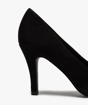 Escarpins femme unis à talon aiguille coupe pied large vue6 - GEMO(URBAIN) - GEMO