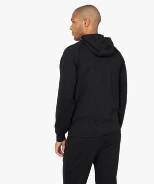 Sweat homme zippé à capuche et poches zippées vue3 - GEMO (HOMME) - GEMO