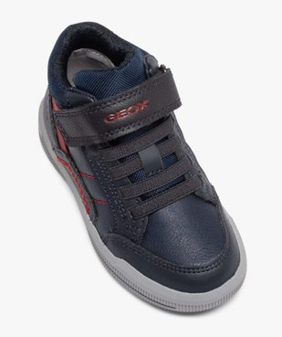 Baskets garçon mid-cut à lacets et scratch - Geox vue5 - GEOX - GEMO