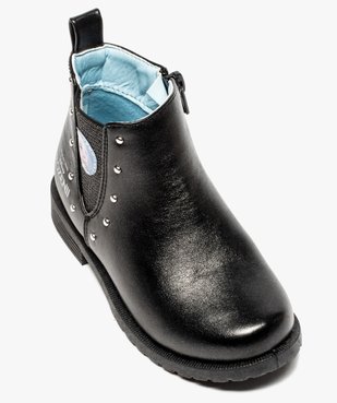Boots fille zippés détails cloutés – La Reine des Neiges vue5 - REINE DES NEIGE - GEMO