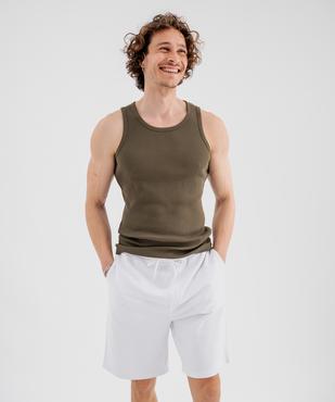 Débardeur en maille côtelée homme vue1 - GEMO 4G HOMME - GEMO