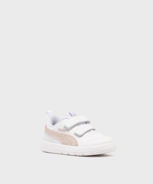 Baskets à scratch et détails pailletés bébé fille - Puma vue2 - PUMA - GEMO