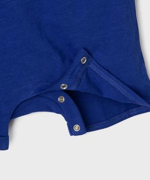 Combishort sans manches avec motif estival bébé garçon vue2 - GEMO 4G BEBE - GEMO
