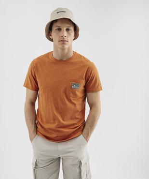 Tee-shirt manches courtes en jersey de coton flammé homme - Roadsign vue1 - ROADSIGN G4G - GEMO