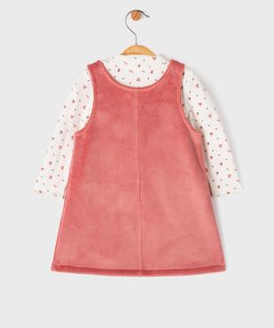 Ensemble 2 pièces robe + tee-shirt manches longues bébé fille vue4 - GEMO(BEBE DEBT) - GEMO