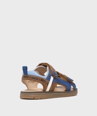 Sandales casual chic à double scratch garçon - Gepy vue4 - GEPY - GEMO
