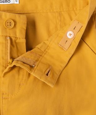 Bermuda coupe chino regular en toile de coton garçon vue2 - GEMO 4G GARCON - GEMO