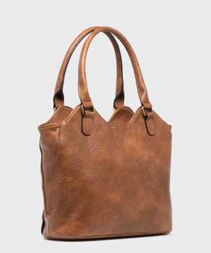Sac à main avec zips et détails métalliques femme vue2 - GEMO (ACCESS) - GEMO
