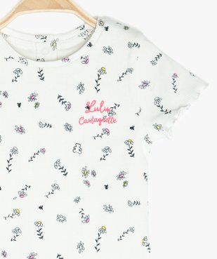 Tee-shirt bébé fille à motifs fleuris – Lulu Castagnette vue2 - LULUCASTAGNETTE - GEMO