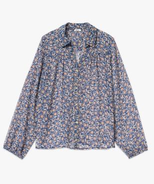 Chemise en voile à motifs fleuris femme vue4 - GEMO(FEMME PAP) - GEMO