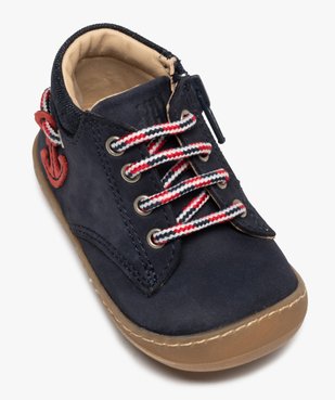 Chaussures premiers pas bébé garçon dessus cuir – NA! vue5 - NA! - GEMO