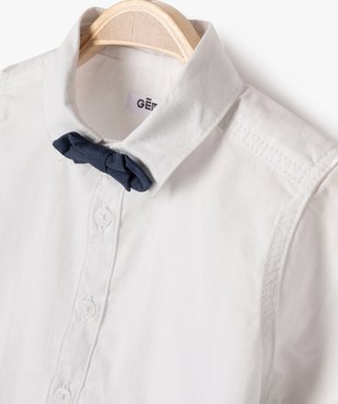 Chemise à manches courtes avec noeud papillon bébé garçon vue3 - GEMO(BEBE DEBT) - GEMO