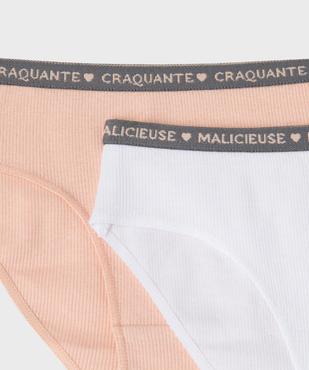 Culottes en coton stretch motifs fruits fille (lot de 3) vue2 - GEMO 4G FILLE - GEMO