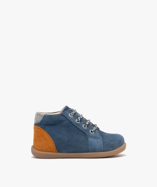 Chaussures de marche en cuir à lacets bébé garçon - Na! vue2 - NA! - GEMO