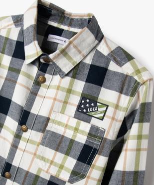 Chemise à carreaux garçon - LuluCastagnette vue3 - LULUCASTAGNETTE - GEMO