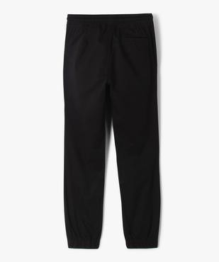 Pantalon jogger en toile de coton coupe slim  garçon vue5 - GEMO (JUNIOR) - GEMO