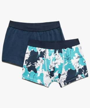 Boxer garçon en coton stretch à motifs dinosaures vue1 - GEMO (ENFANT) - GEMO
