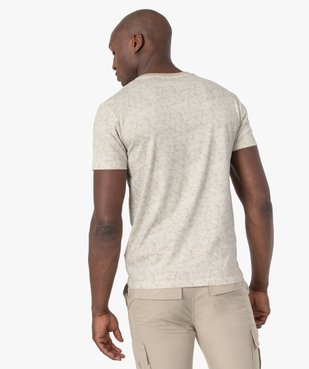 Tee-shirt homme à manches courtes et motifs graphiques vue3 - GEMO (HOMME) - GEMO