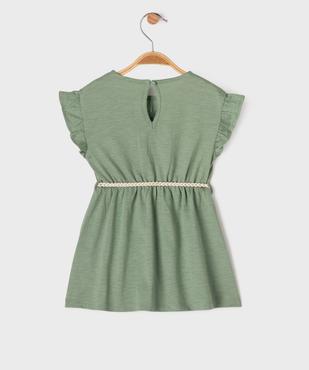 Robe sans manches avec ceinture tressée bébé fille vue3 - GEMO(BEBE DEBT) - GEMO