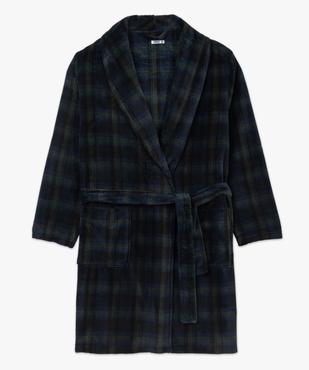 Robe de chambre en velours motif tartan homme vue4 - GEMO(HOMWR HOM) - GEMO
