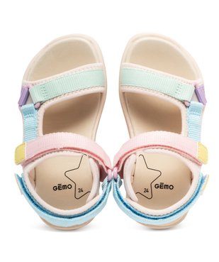 Sandales fille avec brides scratch en mesh  vue2 - LOVELY WINGS - GEMO