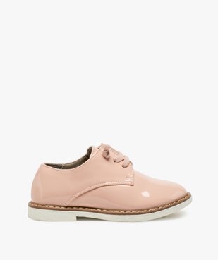 Derbies fille vernies à lacets élastiques vue1 - GEMO (ENFANT) - GEMO