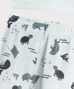 Pyjama en velours 2 pièces avec motifs marins bébé garçon vue4 - GEMO 4G BEBE - GEMO