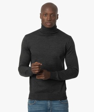 Pull homme à col roulé 100% laine mérinos vue1 - GEMO (HOMME) - GEMO