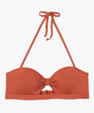 Haut de maillot de bain femme forme bandeau à armatures vue4 - GEMO (PLAGE) - GEMO