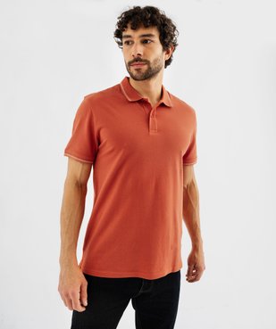 Polo à manches courtes et finitions fantaisie homme vue2 - GEMO 4G HOMME - GEMO