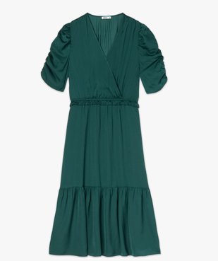 Robe femme à volants avec manches froncées vue4 - GEMO(FEMME PAP) - GEMO
