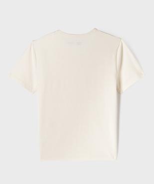 Tee-shirt manches courtes coupe courte fille vue3 - GEMO 4G FILLE - GEMO