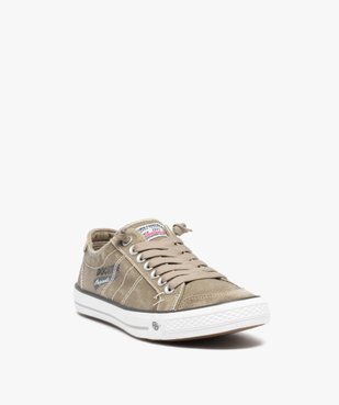 Baskets homme en toile denim unie à lacets - Dockers vue2 - DOCKERS BY GERL - GEMO