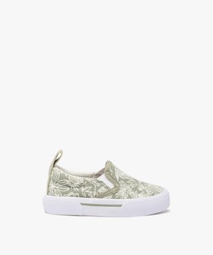 Tennis en toile sans lacets à imprimé tropical bébé garçon vue1 - CAMPS US - GEMO
