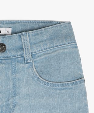 Short en jean fille avec revers cousus vue3 - GEMO (ENFANT) - GEMO