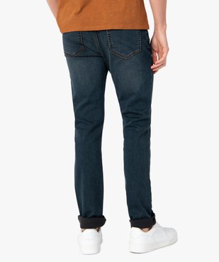 Jean homme coupe slim aspect délavé vue3 - GEMO (HOMME) - GEMO