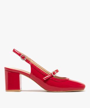 Escarpins sling-back avec boucles à strass femme vue1 - FOLLOW ME - GEMO