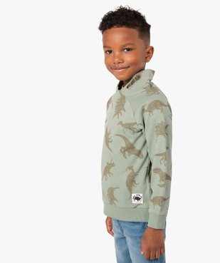 Sweat garçon motif dinosaure et col châle vue1 - GEMO (ENFANT) - GEMO