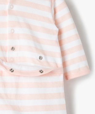 Pyjama bébé fille à rayures et motif crabe vue4 - GEMO C4G BEBE - GEMO