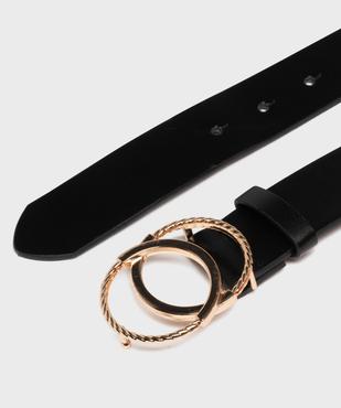 Ceinture en cuir imitation à double boucle bijou femme vue2 - GEMO (ACCESS) - GEMO