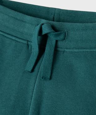 Pantalon de jogging molletonné avec ceinture ajustable garçon vue2 - GEMO 4G GARCON - GEMO