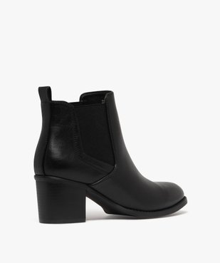 Boots femme unies à talon moyen style Chelsea vue5 - VALENTINA BALDA - GEMO