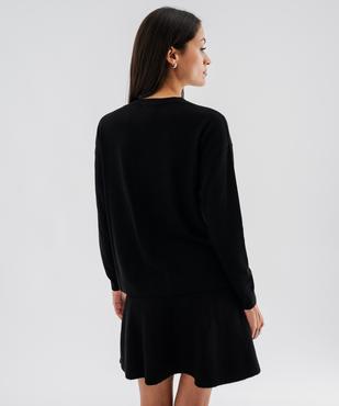 Pull en maille fine avec boutons sur l’épaule femme vue4 - GEMO 4G FEMME - GEMO