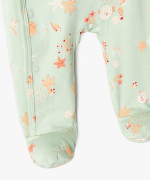 Pyjama dors-bien à motifs marins bébé fille vue3 - GEMO 4G BEBE - GEMO